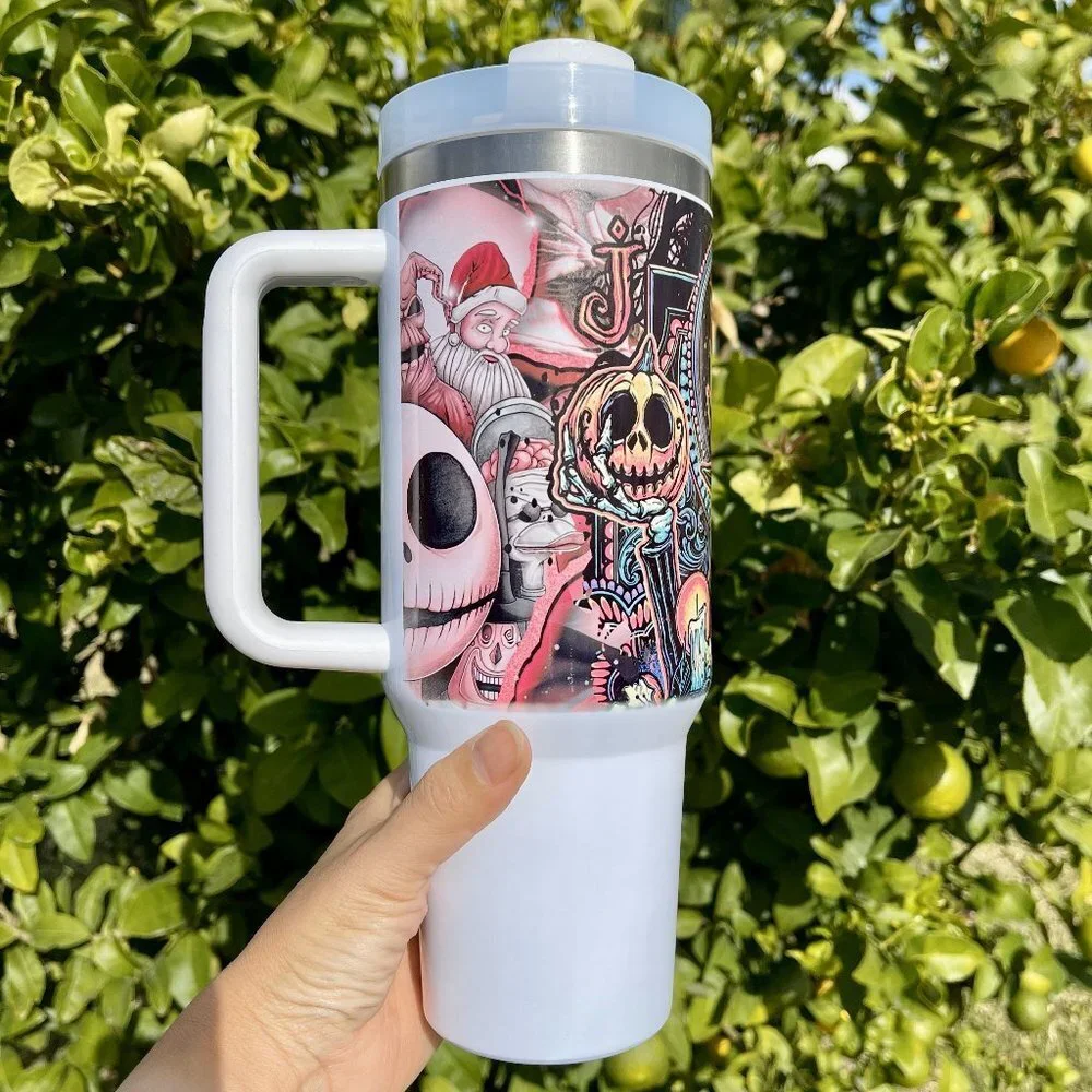 Custom made Disney Nightmare before Christmas Tumbler Brand New 40 oz double wal